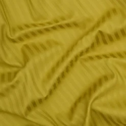 Sengetøj 140x200 cm - bomuldssatin - Smal stribet - lime - Prima