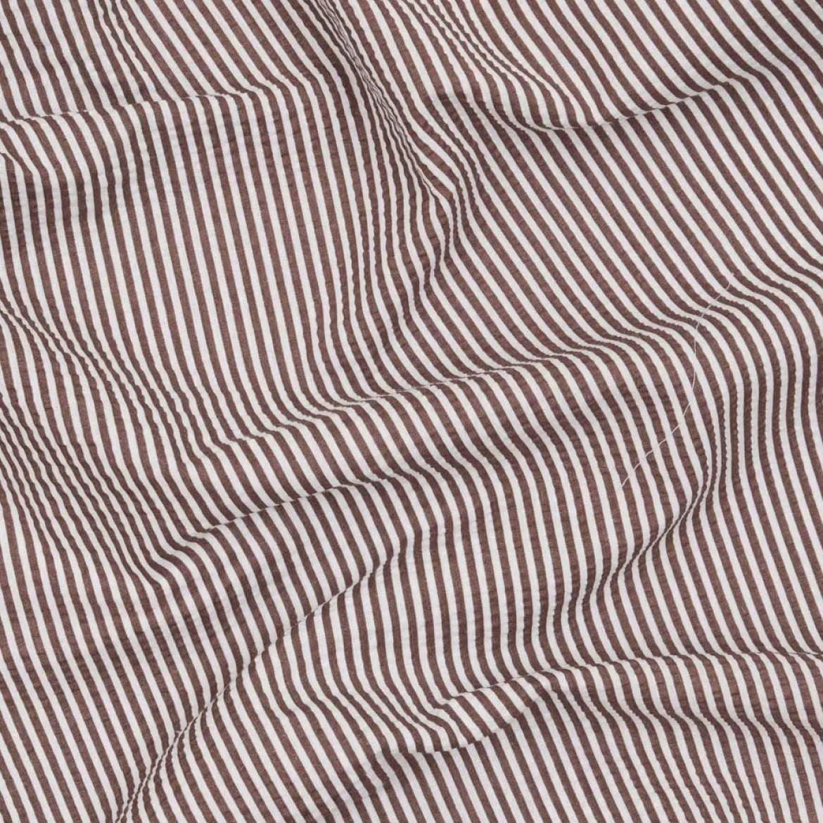 Sengetøj 140x220 cm - Nano krepp - brun - Luna Denmark