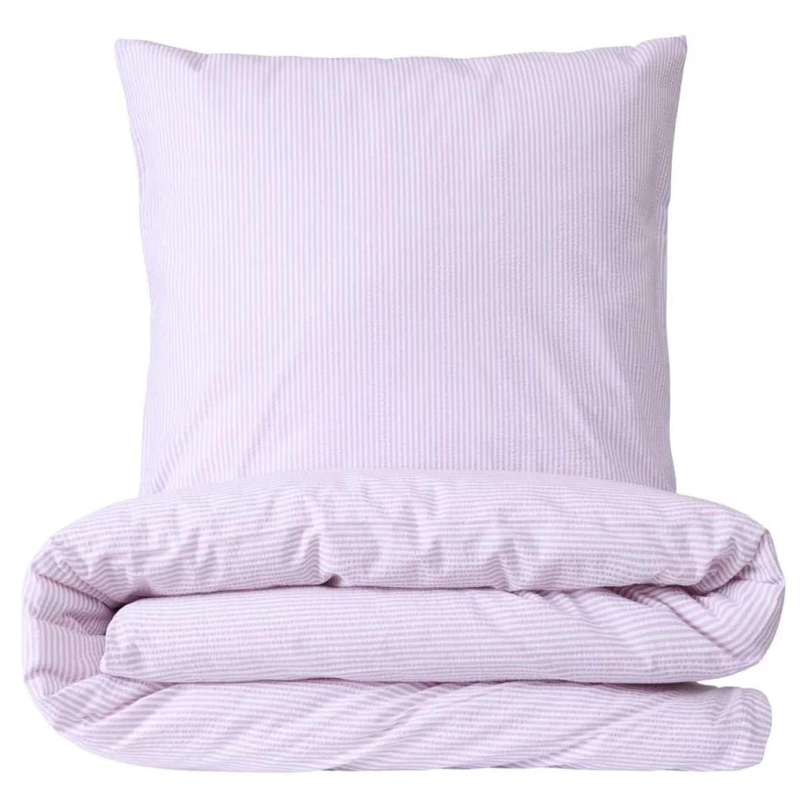 Sengetøj 140x220 cm - Nano krepp - lavendel - Luna Denmark