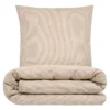 Sengetøj 140x200 cm - Nano krepp - taupe - Luna Denmark