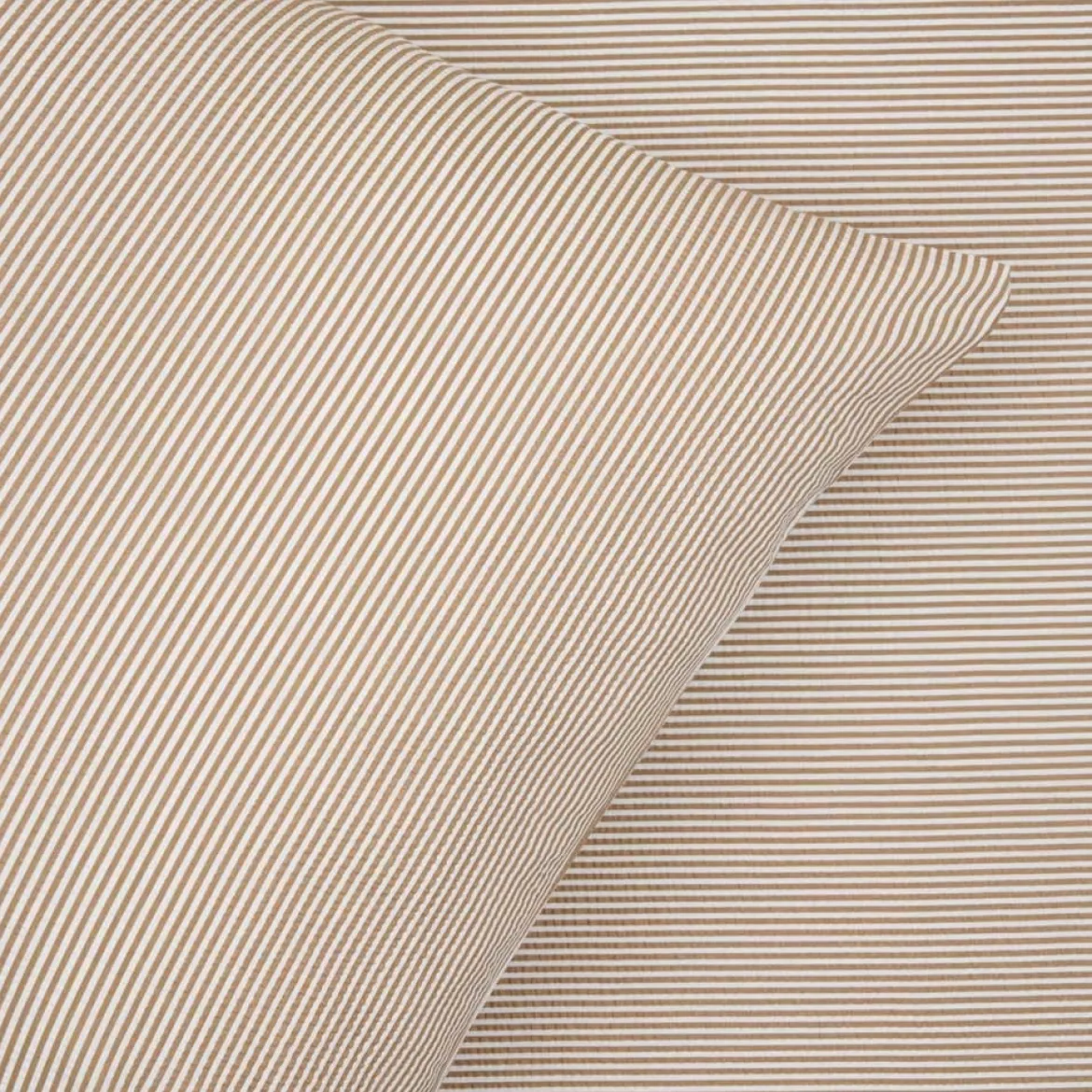 Sengetøj 140x200 cm - Nano krepp - taupe - Luna Denmark