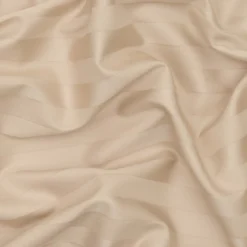 Sengetøj 140x220 cm - premium bomuld - Satin stribet - mokka - Luna Denmark