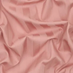 Sengetøj 140x220 cm - premium bomuld - Satin stribet - rosa - Luna Denmark