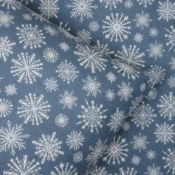 Sengetøj 135x200 / 80x80 cm - bomuldsflonel - Snowflake - Luna Denmark