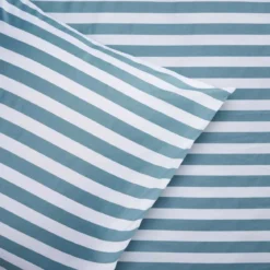 Sengetøj 140x200 / 50x70 cm - Kalle - blue Stripe - Luna Denmark