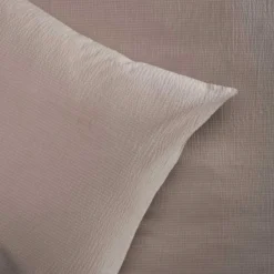Sengetøj 150x210 / 50x60 cm - Nano Krepp taupe - Luna Denmark