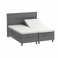 Splitlagen - U lagen 200x200 cm - bomuldssatin - hvid - ProSleep