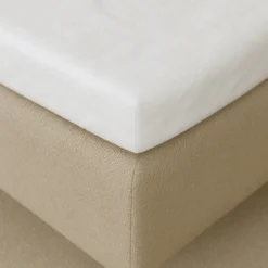 Splitlagen - U lagen 200x210 cm - bomuldssatin - hvid - ProSleep