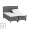 Splitlagen - U lagen 210x210 cm - 80 cm split - bomuldssatin - Soft feel - hvid - ProSleep