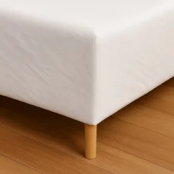 Stræklagen 90x200 - premium jersey - Bio Polish Cotton - hvid - Luna Denmark