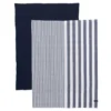 Viskestykke - bred stribet - navy - 2 stk. - Norø